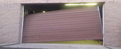 Out of track overhead door Monroe County